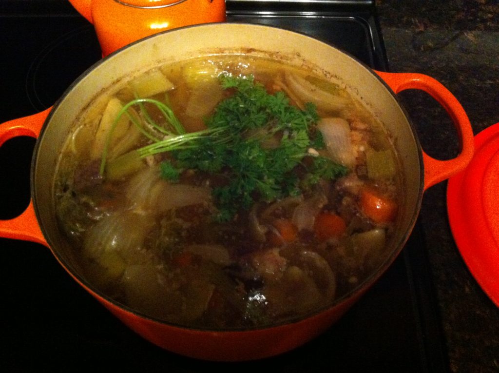 amazing bone broth finished cooking